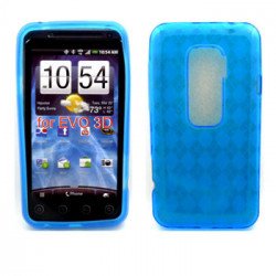 Gel Case  for HTC Evo 3D(Blue)